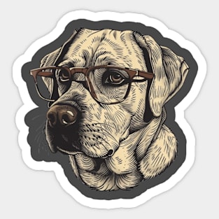 Labs with Specs: Smarter Than Your Average Pup! Sticker